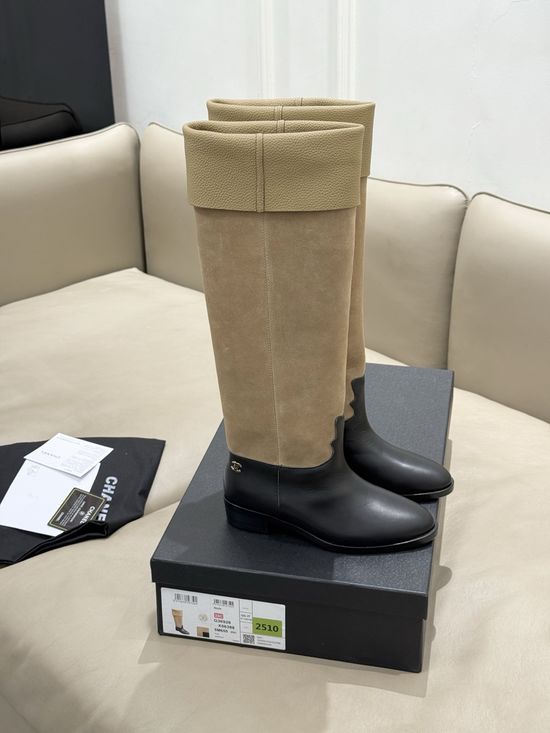 Chanel Suede Leather Ankle Boots Soft Lined Comfortable Footwear