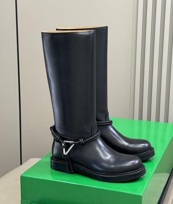 Bottega Veneta BV Knotted Ankle Boots with Triangular Metal Accent