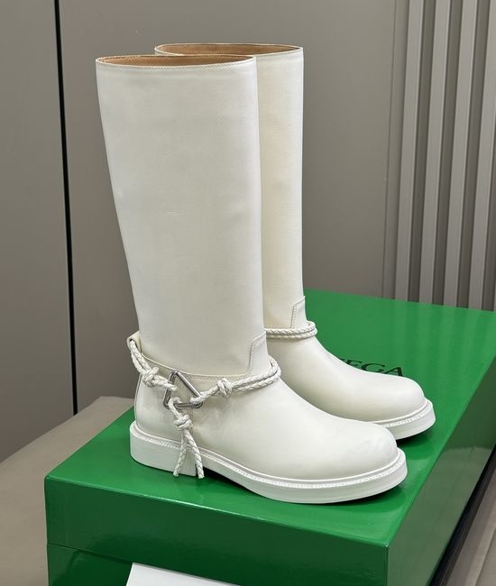Bottega Veneta BV Knotted Ankle Boots with Triangular Metal Accent