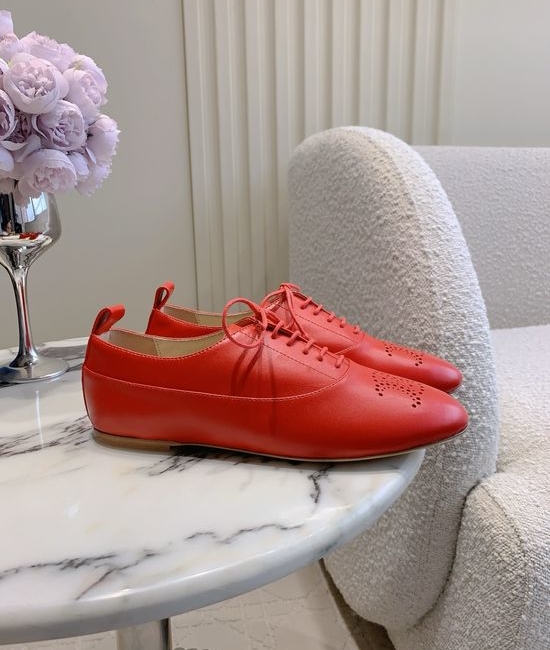 Celine Lace Up Flat Leather Shoes Old Money Style