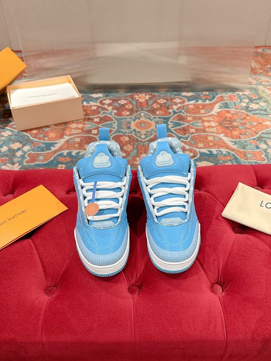 Louis Vuitton Premium Leather Casual Sneakers Fashion Skate Shoes Comfortable