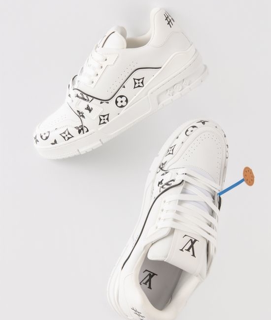 Louis Vuitton LV Genuine Leather Velcro Low-top Durable Casual Daily Sneakers