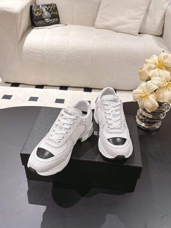Chanel Low Heel Platform Sneaker Breathable Mesh Non-Slip Sole