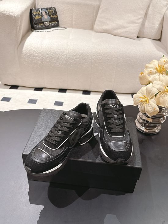 Chanel Low Heel Platform Sneaker Breathable Mesh Non-Slip Sole