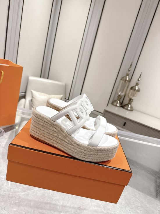 Hermes Classic Leather Shoes With Sheepskin Lining And Leather Outsole