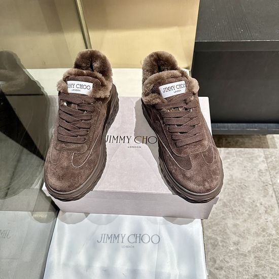 Jimmy Choo Premium Wool Warm Casual White Comfort Shoes
