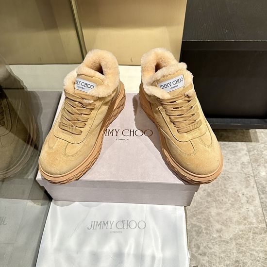 Jimmy Choo Premium Wool Warm Casual White Comfort Shoes