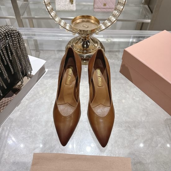 Miu Miu Pointed Toe High Heel Pumps Elegant Comfortable For Dresses
