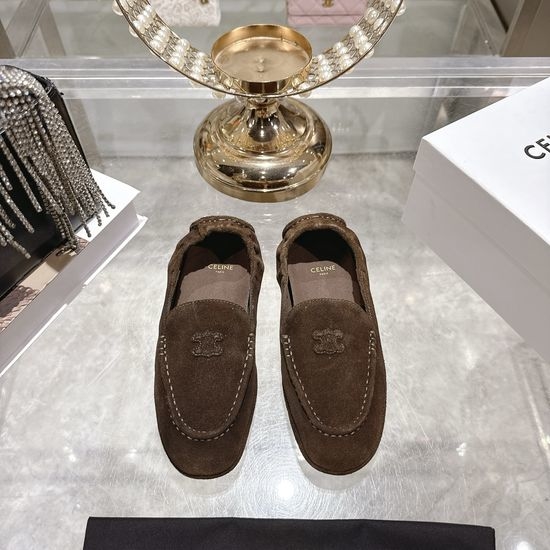 Celine Classic Emblem Loafers Soft Breathable Anti-slip Sole Casual Shoes