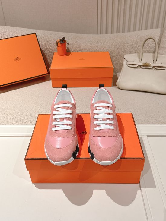 Hermes Chunky Casual Sneakers Soft Sole Breathable Lightweight Daily Footwear