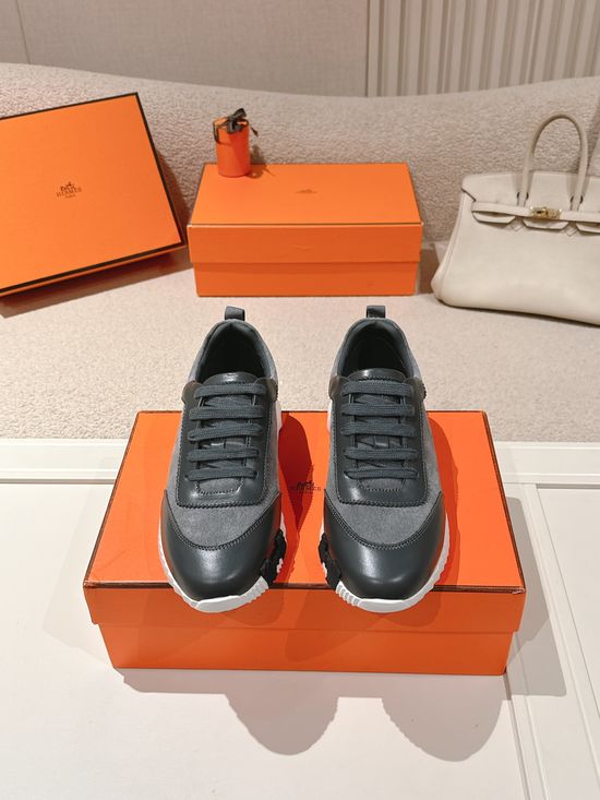 Hermes Chunky Casual Sneakers Soft Sole Breathable Lightweight Daily Footwear