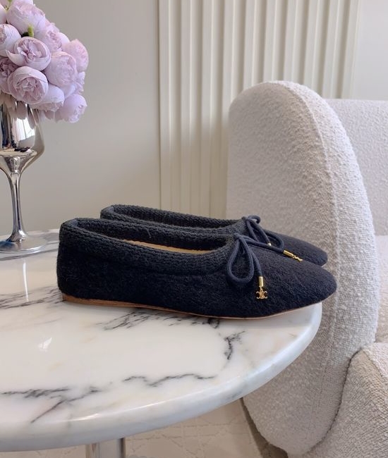 Celine Classic Cashmere Flat Shoes Comfortable Elegant Daily Footwear