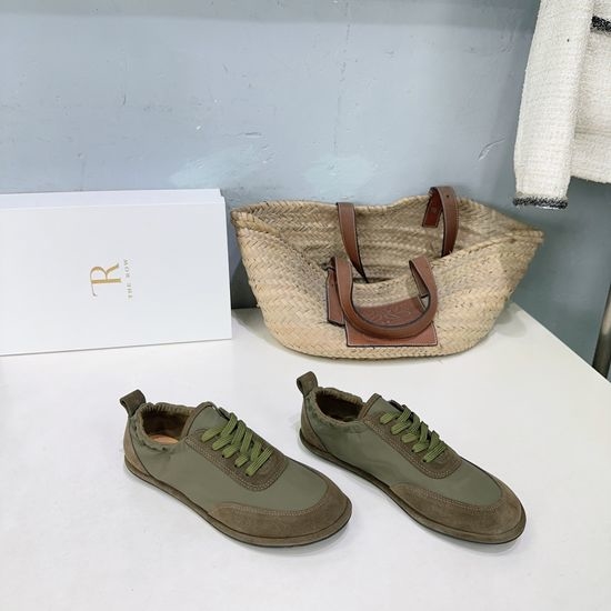 The Row Breathable Fabric Splicing Retro Casual Fashion Sneakers