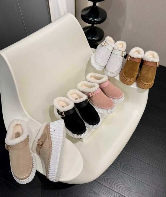 Chloe Suede Casual Shoes with Wool Lining Comfortable Soft Sole