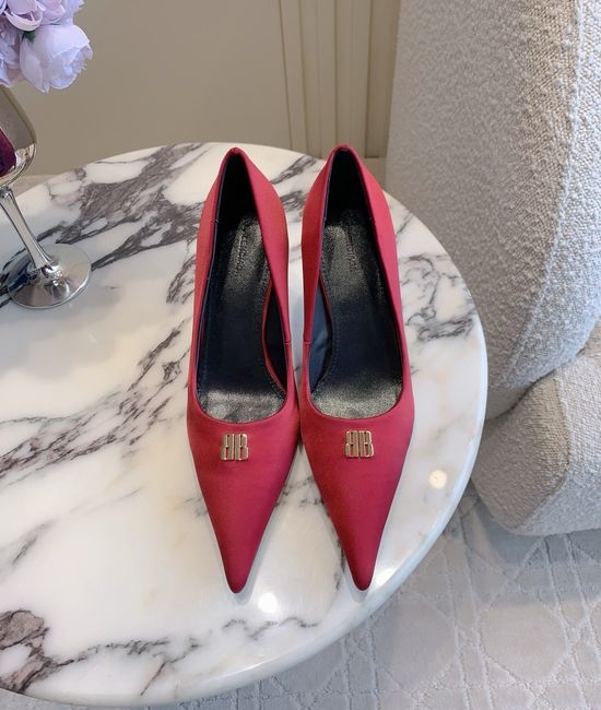 Balenciaga Pointed Toe High Heel Leather Pumps