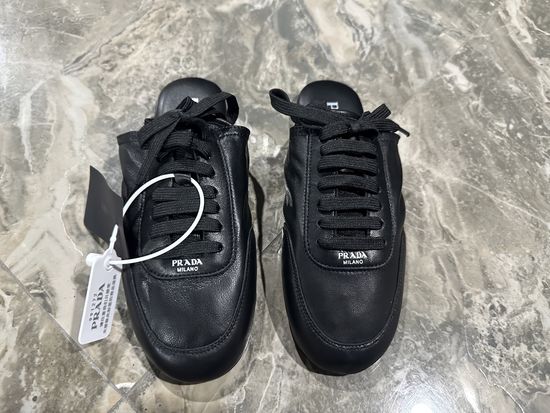 Prada Premium Genuine Cowhide Casual Slip On Mules