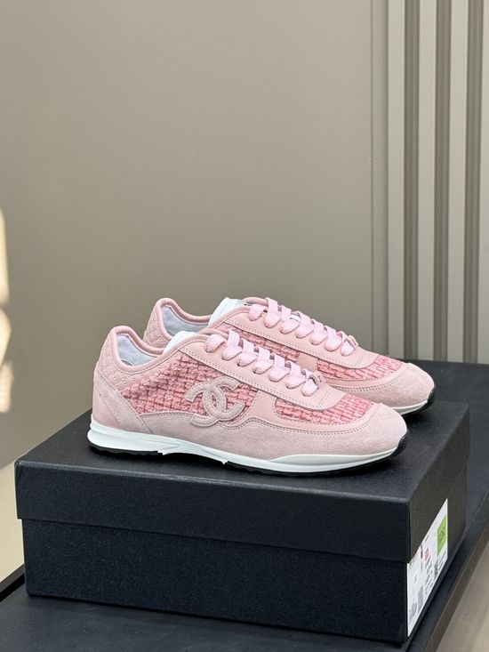 Chanel Tweed Upper Sneakers Elegant Comfortable for Daily Use