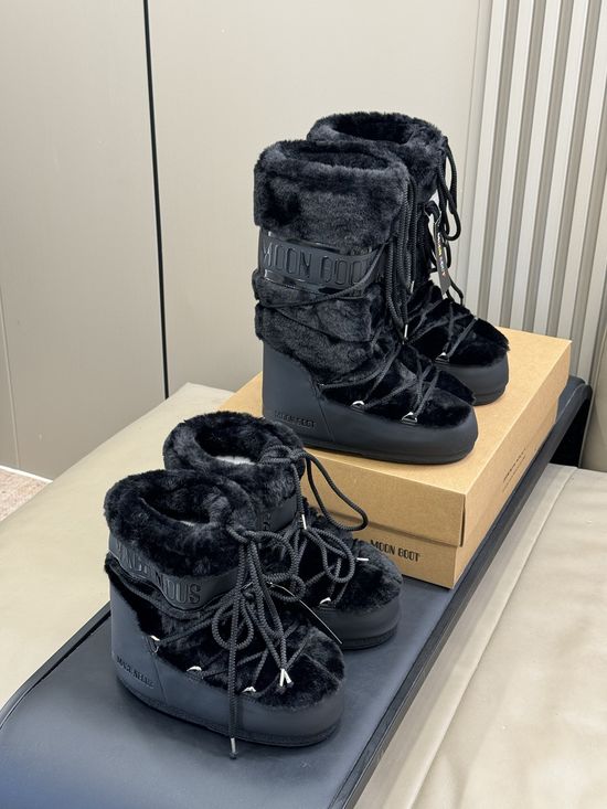 Moon Boot Warm Non-slip Snow Boots Comfortable for Outdoor Activities