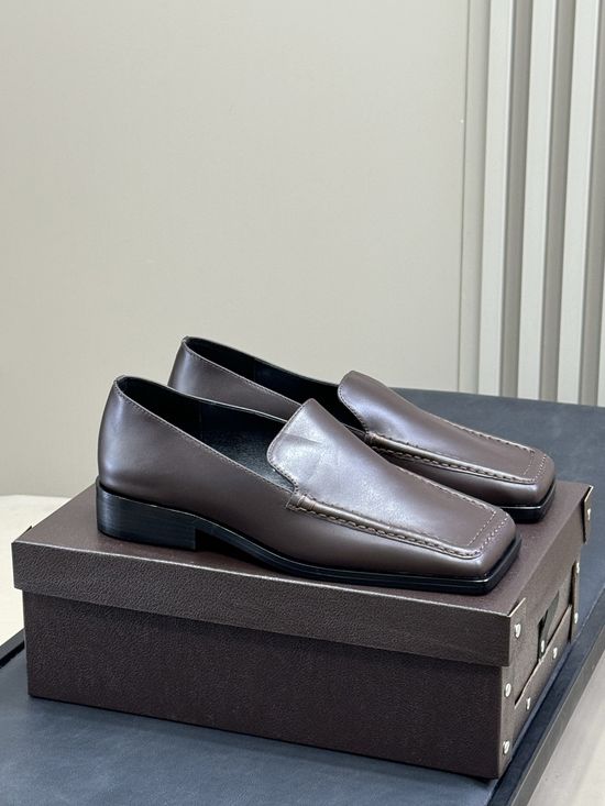 Alaia Premium Leather Square Toe Footwear Collection