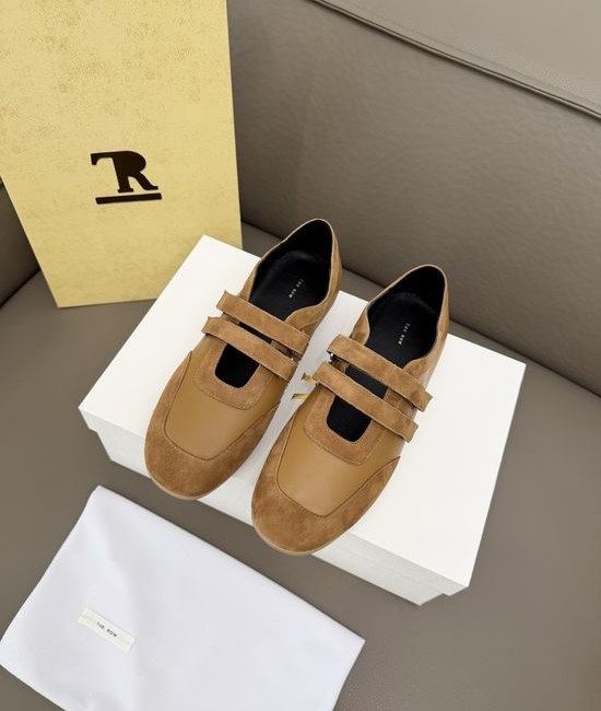 The Row Color Block Hook Loop Low Top Casual Sneakers