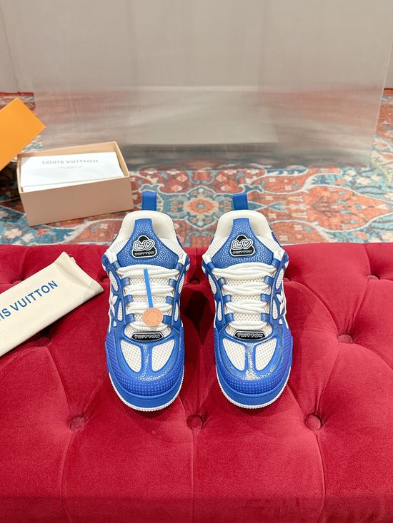 Louis Vuitton Premium Leather Casual Sneakers Fashion Skate Shoes Comfortable