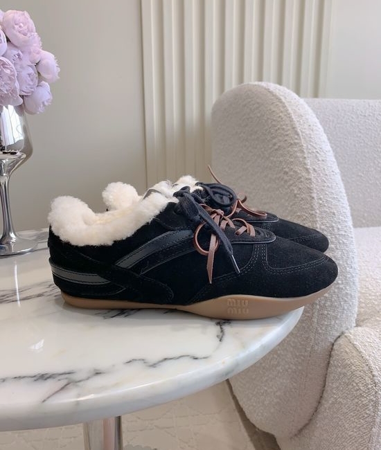 Miu Miu Casual Fashion Sneakers Versatile Thick Sole Comfortable Daily Shoes