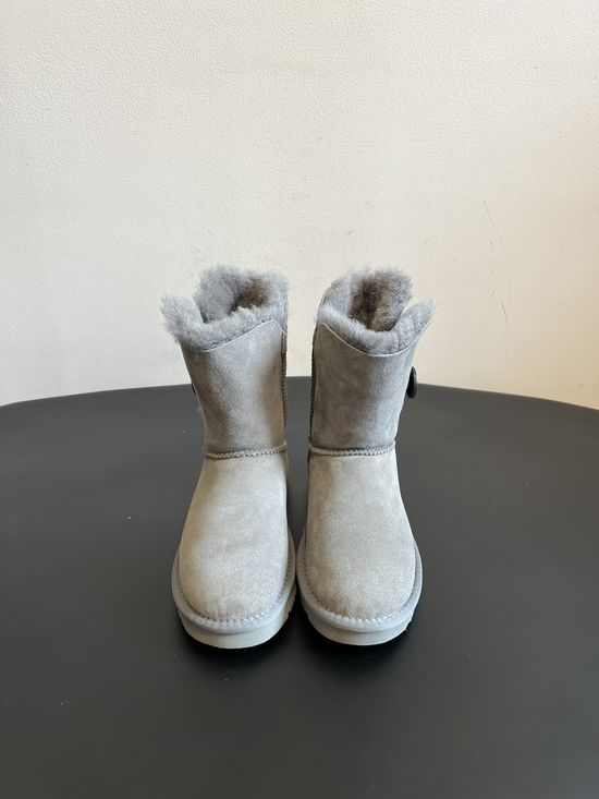 UGG Suede Round Buckle Warm Non-slip Soft Lined Short Boots