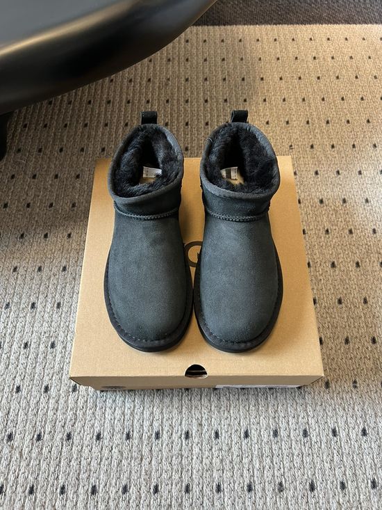 UGG Mini Sheepskin Lined Warm Non-slip Suede Snow Boots