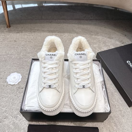 Chanel Color Block Casual Sneakers Lightweight Non-slip Sole
