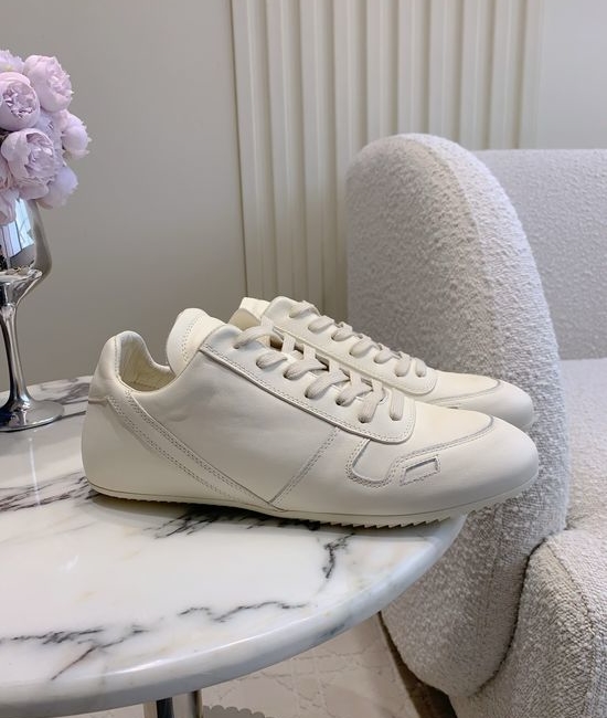 Rick Owens Vintage-style Leather Sneakers with Luxury Touch
