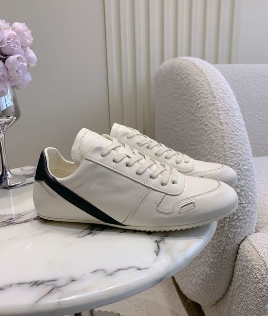 Rick Owens Vintage-style Leather Sneakers with Luxury Touch