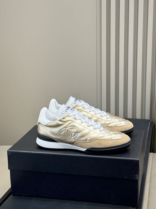 Chanel Soft Sheepskin Sneakers with Comfortable Fit