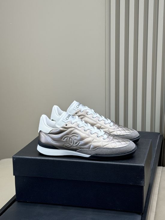 Chanel Soft Sheepskin Sneakers with Comfortable Fit