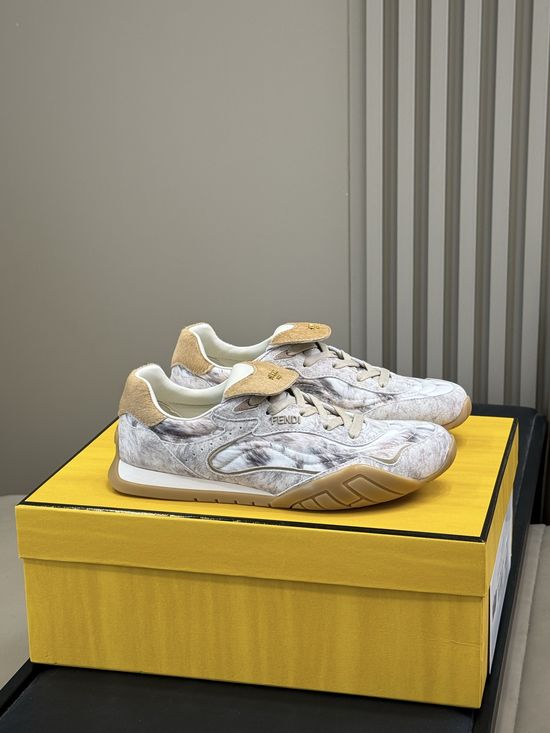 Fendi Color Block Soft Sole Casual Daily Training Sneakers