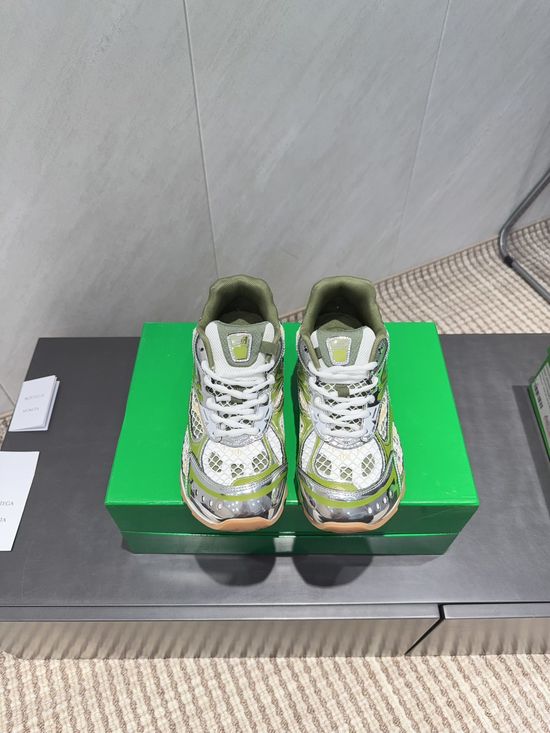 Bottega Veneta Geometric Sole Breathable Mesh Height Boosting Chunky Sneakers