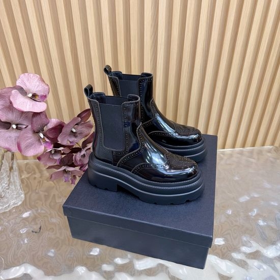 Alexander Wang Thick Sole Embossed Leather Ankle Boots Comfortable