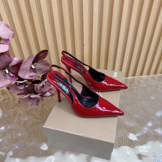 Christian Louboutine Elegant Floral Embellished Patent Leather Heels With Red Sole