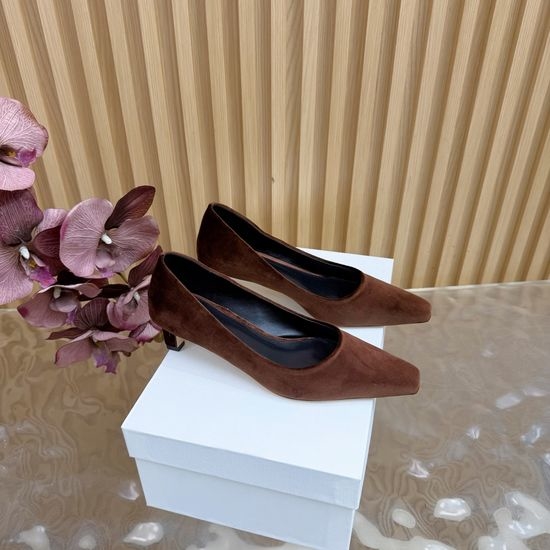 Jimmy Choo Pointed Toe Kitten Heel Velvet Pumps With Soft Lining
