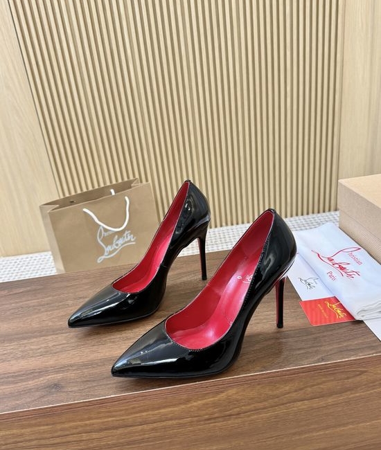 Christian Louboutine Patent Leather Shiny Classic High Heel Pumps