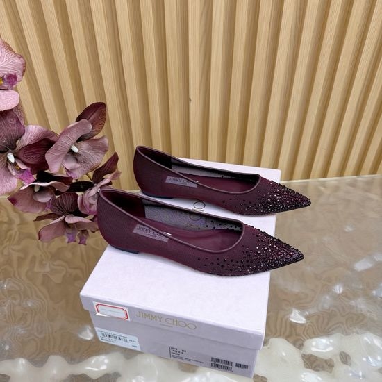 Jimmy Choo Elegant High-Heeled Mules with Sparkling Embellishments