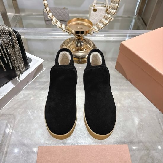 Miu Miu Miu Miu Inspired Wool Slippers with Detail Close-up