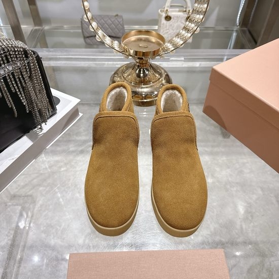 Miu Miu Miu Miu Inspired Wool Slippers with Detail Close-up