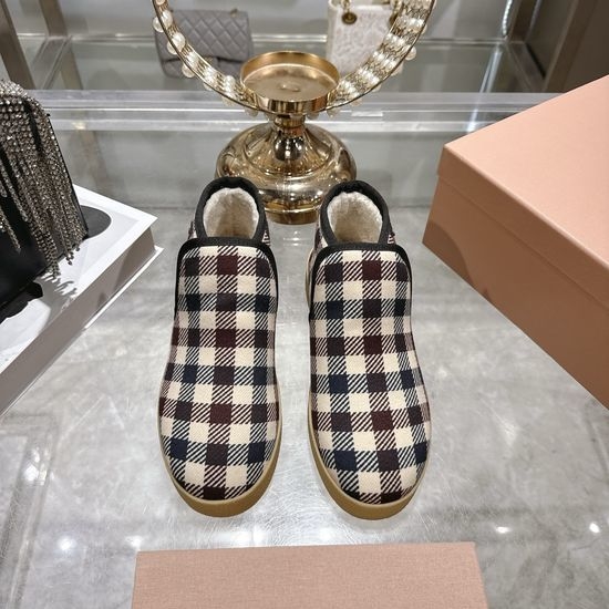 Miu Miu Miu Miu Inspired Wool Slippers with Detail Close-up