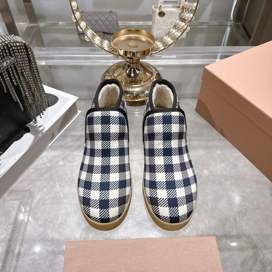 Miu Miu Miu Miu Inspired Wool Slippers with Detail Close-up