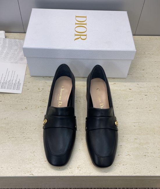 Christian Dior CD Chunky Heel Mary Jane Shoes with Punk Studs and Logo Buckle