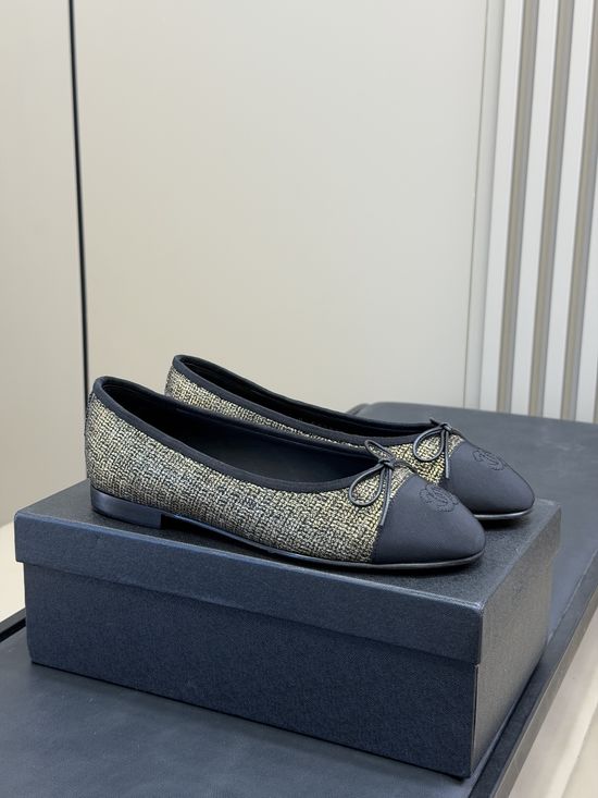 Chanel Elegant Lambskin Flat Slingback Soft Sole Casual Shoes