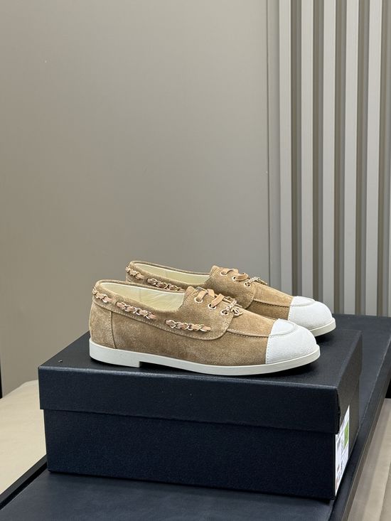 Chanel Classic Color Block Comfortable Versatile Daily Footwear