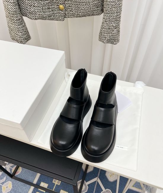 The Row Hollow Out Platform Ankle Boots Non-slip Breathable