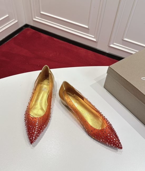 Christian Louboutine Premium Gradient Rhinestone Heels Soft Lining Genuine Leather Sole