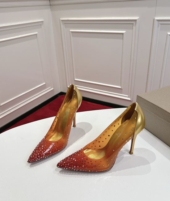 Christian Louboutine Premium Gradient Rhinestone Heels Soft Lining Genuine Leather Sole